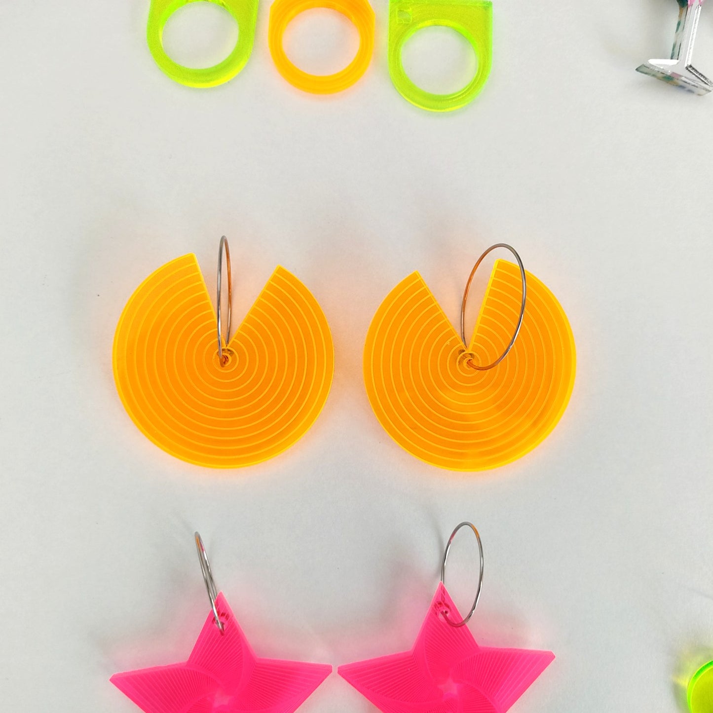 pendientes circulares geométricos