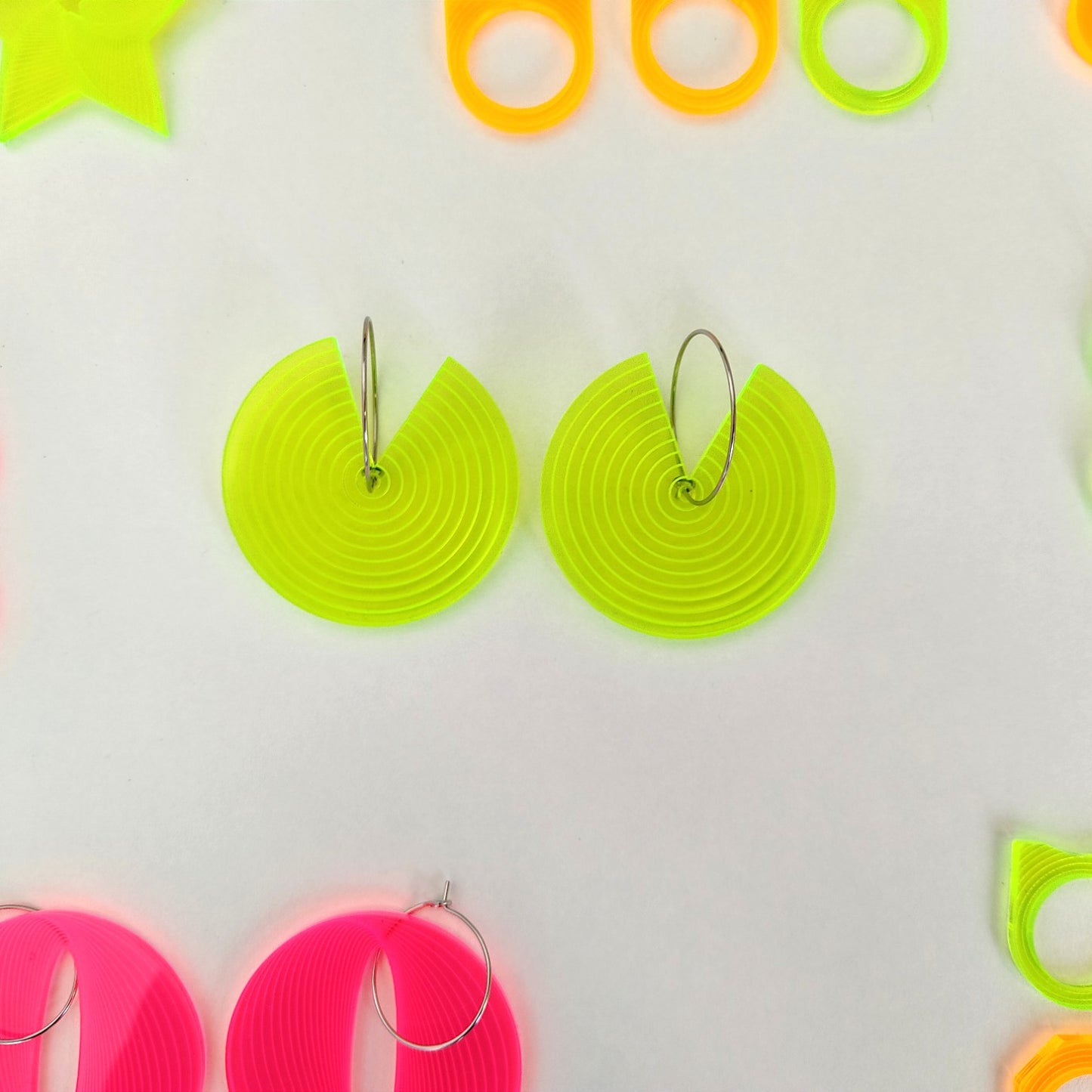pendientes circulares geométricos