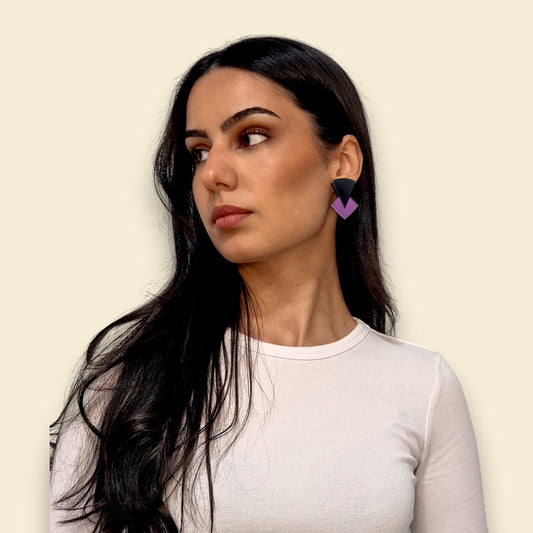 pendientes en lavanda , pendientes de colore lila, pendientes de color morado, pendientes de color purpura, pendientes violetas