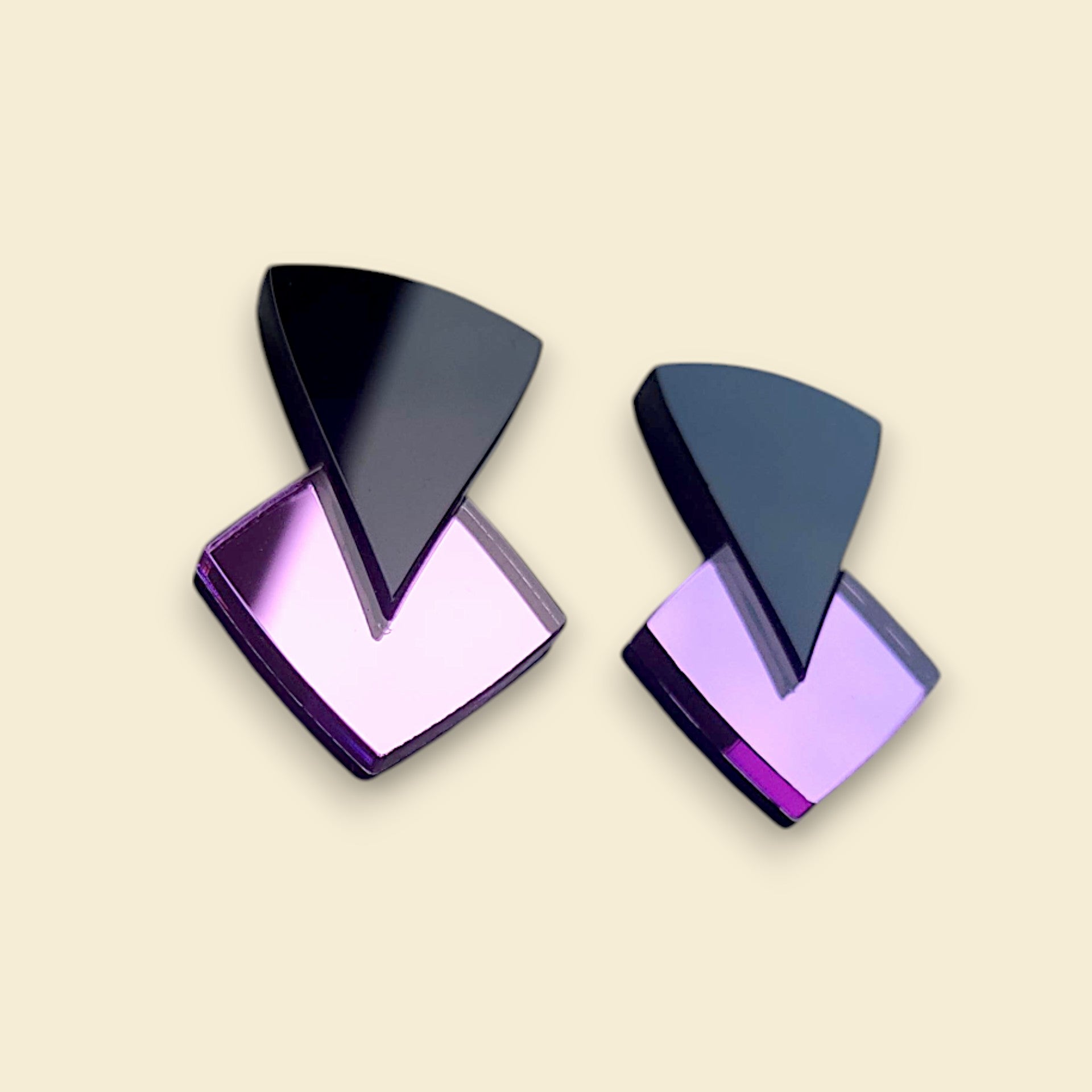 pendientes en lavanda , pendientes de colore lila, pendientes de color morado, pendientes de color purpura, pendientes violetas